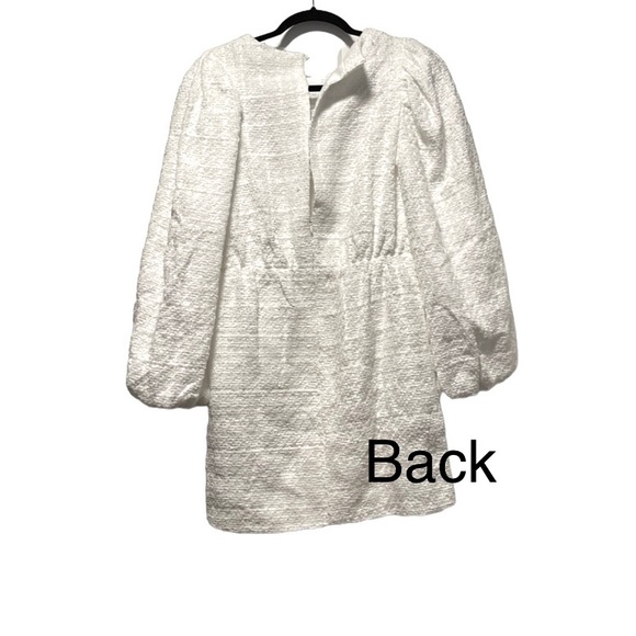 White Textured Dress - Picture 3 of 3